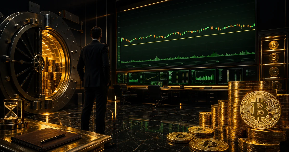 Graphic comparing a 101 million dollar Bitcoin buy against tens of billions in daily market volume