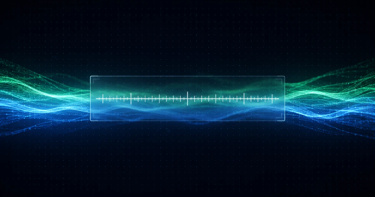 A translucent calibrated measuring scale laid over a flowing current of light, its gradations sharp and evenly spaced